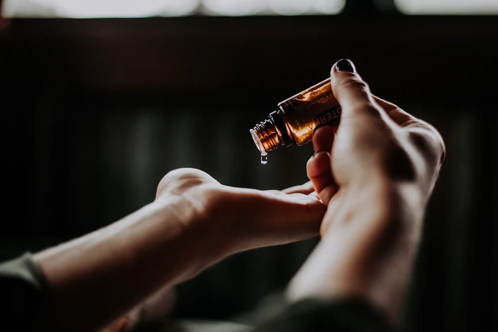 Close-up of hands performing a therapeutic back massage